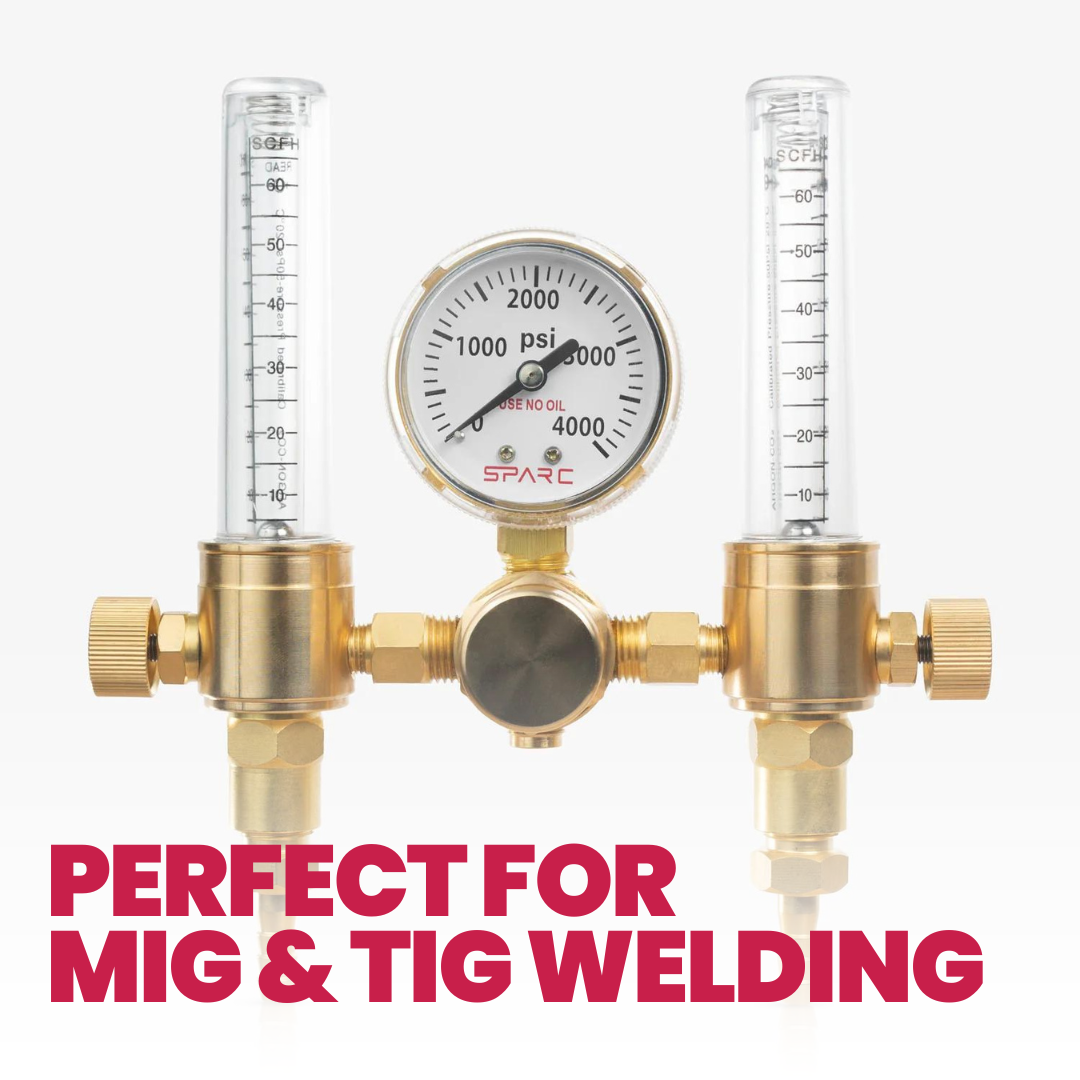 Dual Output Argon Flow Regulator 0-60 CFH