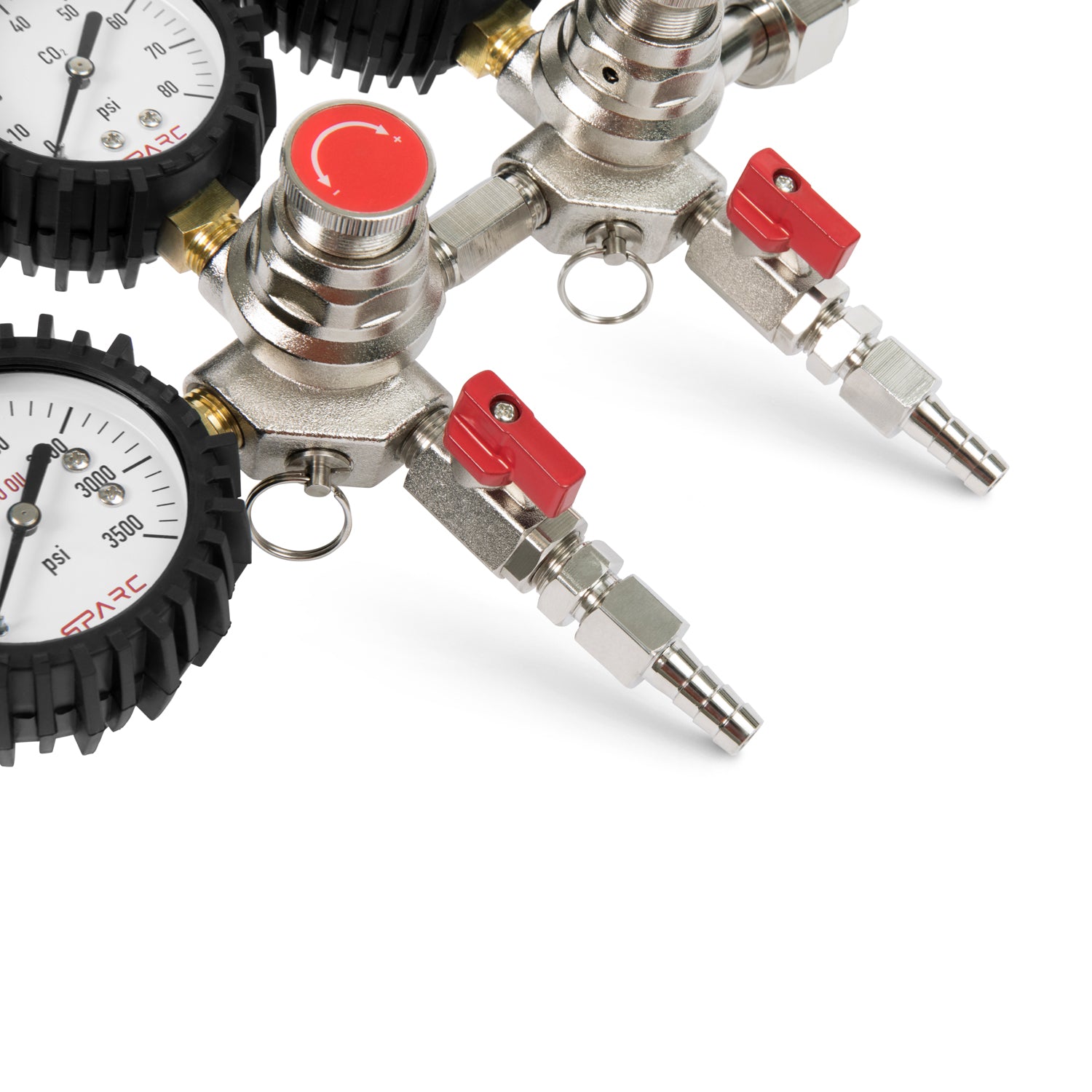 SPARC USA GEN2 Premium Dual Output CO2 Regulator CGA320 0-60PSI
